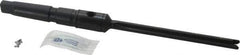 Allied Machine and Engineering - Series Y, 3/8 to 27/64" Diam, 2MT Taper Shank, Straight Flute Spade Drill - 4-3/8" Max Depth, 6-19/32" Body Length, 9-7/16" OAL, Extended Length, Through Coolant - Exact Tool & Supply