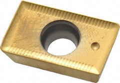Seco - APKT1604 ME14 Grade F40M Carbide Milling Insert - TiAlN/TiN Finish, 0.187" Thick, 0.031" Corner Radius - Exact Tool & Supply