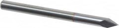 Accupro - 1/8" Diam 2 Flute Single End Solid Carbide Chamfer Mill - Exact Tool & Supply