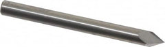 Accupro - 3/16" Diam 2 Flute Single End Solid Carbide Chamfer Mill - Exact Tool & Supply