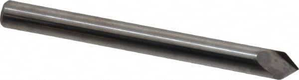 Accupro - 3/16" Diam 2 Flute Single End Solid Carbide Chamfer Mill - Exact Tool & Supply