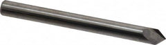 Accupro - 3/16" Diam 2 Flute Single End Solid Carbide Chamfer Mill - Exact Tool & Supply