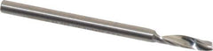 Onsrud - 1/8" Cutting Diam x 1/2" Length of Cut, 1 Flute, Upcut Spiral Router Bit - Uncoated, Right Hand Cut, Solid Carbide, 2" OAL x 1/8" Shank Diam, Single Edge, 21° Helix Angle - Exact Tool & Supply