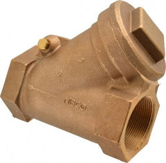 NIBCO - 2" Bronze Check Valve - Y-Pattern, FNPT x FNPT, 600 WOG - Exact Tool & Supply