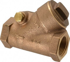 NIBCO - 3/4" Bronze Check Valve - Y-Pattern, FNPT x FNPT, 600 WOG - Exact Tool & Supply