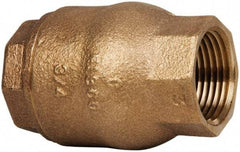 NIBCO - 3/4" Bronze Check Valve - Inline, FNPT x FNPT, 250 WOG - Exact Tool & Supply