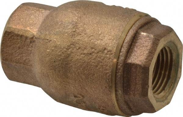 NIBCO - 3/8" Bronze Check Valve - Inline, FNPT x FNPT, 250 WOG - Exact Tool & Supply