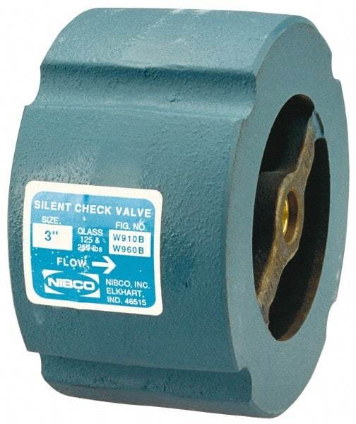 NIBCO - 2-1/2" Cast Iron Check Valve - Wafer, 200 WOG - Exact Tool & Supply