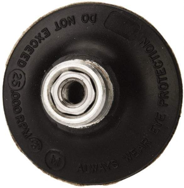 Standard Abrasives - 2" Diam Quick-Change Type R Disc Backing Pad - 1/4" Shank Diam, Medium Density, 25,000 RPM, Lockit Compatible - Exact Tool & Supply