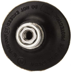 Standard Abrasives - 2" Diam Quick-Change Type R Disc Backing Pad - 1/4" Shank Diam, Medium Density, 25,000 RPM, Lockit Compatible - Exact Tool & Supply