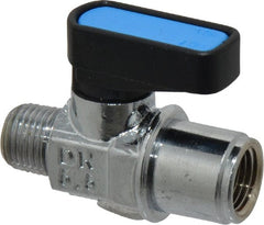 Aignep USA - 1/8" Pipe, Brass Miniature Ball Valve - Exact Tool & Supply