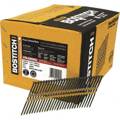 Stanley Bostitch - 11 Gauge 0.131" Shank Diam 3-1/4" Long Framing Nails for Power Nailers - Exact Tool & Supply