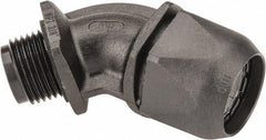 Murrplastik - 3/8" Trade, Nylon Compression Angled Liquidtight Conduit Connector - Noninsulated - Exact Tool & Supply