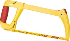 Starrett - 12" Hacksaw Frame - 4-3/8" Throat Depth, Rubber Covered D-Style Handle - Exact Tool & Supply
