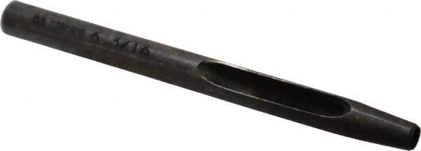 Made in USA - 3/16" Hollow Punch - 4" OAL, Steel - Exact Tool & Supply
