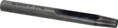 Made in USA - 1/4" Hollow Punch - 4" OAL, Steel - Exact Tool & Supply