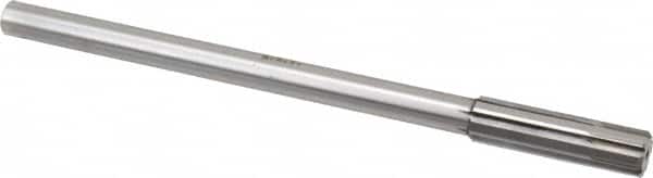 Made in USA - 0.54" Carbide-Tipped 6 Flute Chucking Reamer - Exact Tool & Supply