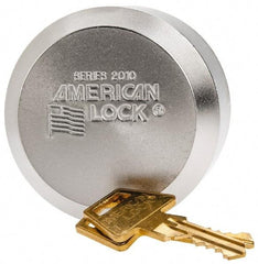 American Lock - Keyed Different Padlock - 3/8" Shackle Diam, Steel - Exact Tool & Supply