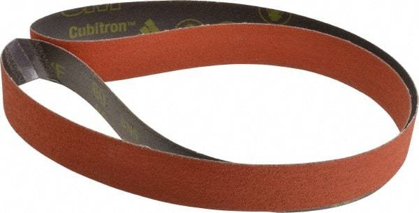 3M - 1-1/2" Wide x 60" OAL, 60 Grit, Ceramic Abrasive Belt - Ceramic, Medium, Coated, YF Weighted Cloth Backing, Wet/Dry, Series 777F - Exact Tool & Supply