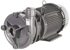 American Machine & Tool - 230/460 Volt, 3 Phase, 15 HP, Stainless Steel Straight Pump - 3 Inch Inlet, 2 Inch Outlet, Stainless Steel Impeller, Viton Seal - Exact Tool & Supply