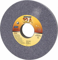 Norton - 12" Diam x 3" Hole x 1-1/2" Thick, H Hardness, 46 Grit Surface Grinding Wheel - Aluminum Oxide, Type 1, Coarse Grade, 2,070 Max RPM, Vitrified Bond, No Recess - Exact Tool & Supply