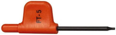 Kennametal - T5 Torx Drive, Flag Handle Driver for Indexable Boring Bars - Compatible with Insert Screws - Exact Tool & Supply
