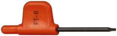Kennametal - T6 Torx Drive, Flag Handle Driver for Indexable Tools - Compatible with Insert Screws - Exact Tool & Supply