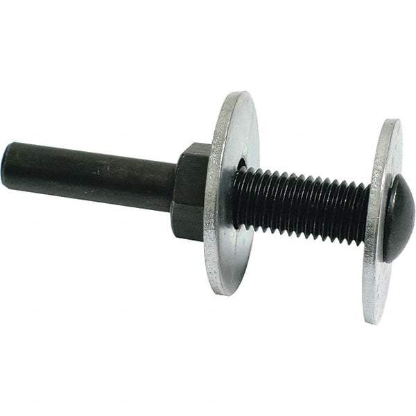 Dynabrade - 1/4" Max Diam, Abrasive Disc Mandrel - 1/4" Shank Diam - Exact Tool & Supply