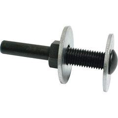Dynabrade - 1/4" Max Diam, Abrasive Disc Mandrel - 1/4" Shank Diam - Exact Tool & Supply