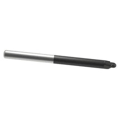 Accupro - 3/8" Diam, 3/8" LOC, 2 Flute Solid Carbide Ball End Mill - AlTiN Finish, Single End, 4" OAL, 3/8" Shank Diam, Spiral Flute - Exact Tool & Supply