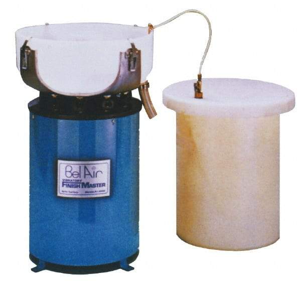Bel-Air Finishing Supply - 1/10 hp, Vibratory Tumbler - Adjustable Amplitude, Flow Through Drain - Exact Tool & Supply