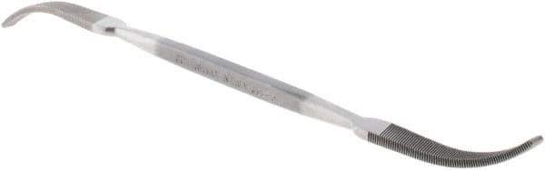 Grobet - 7" Riffler Precision Swiss Pattern File - Silversmith's Handle - Exact Tool & Supply