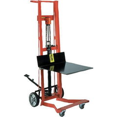 Wesco Industrial Products - 750 Lb Capacity, 40" Lift Height, Hydraulic Platform Base Manually Operated Lift - Exact Tool & Supply