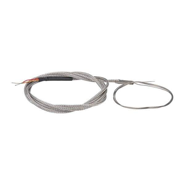 Thermo Electric - 0 to 2012°F, K Flexible, Thermocouple Probe - 3 Ft. Cable Length, Stripped Ends, 25 Inch Probe Sheath Length, 4 Sec Response Time - Exact Tool & Supply
