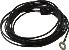 Thermo Electric - 0 to 221°F, J Surface, Thermocouple Probe - 25 Ft. Cable Length, Mini Connector, 15 Sec Response Time - Exact Tool & Supply