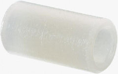 Electro Hardware - 0.116" ID x 3/16" OD, #4 Screw, Grade 101 Nylon Female Unthreaded Circuit Board Spacer - Round Body, Uncoated, 3/8" OAL - Exact Tool & Supply