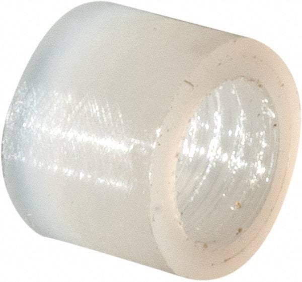 Electro Hardware - 0.171" ID x 1/4" OD, #8 Screw, Grade 101 Nylon Female Unthreaded Circuit Board Spacer - Round Body, Uncoated, 3/16" OAL - Exact Tool & Supply