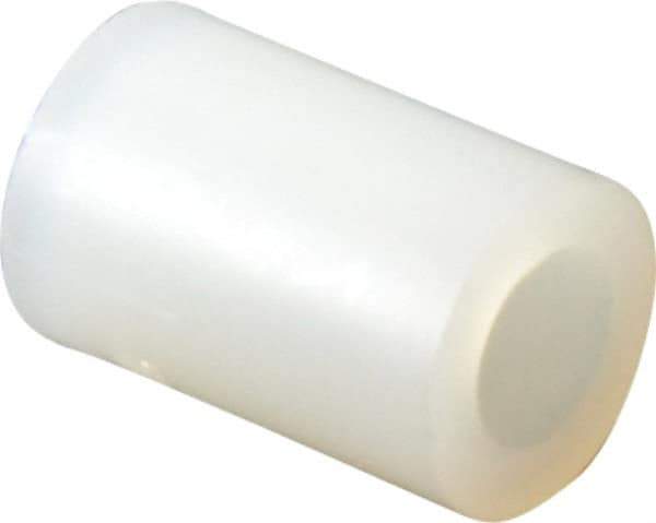 Electro Hardware - 0.141" ID x 1/4" OD, #6 Screw, Grade 101 Nylon Female Unthreaded Circuit Board Spacer - Round Body, Uncoated, 3/8" OAL - Exact Tool & Supply
