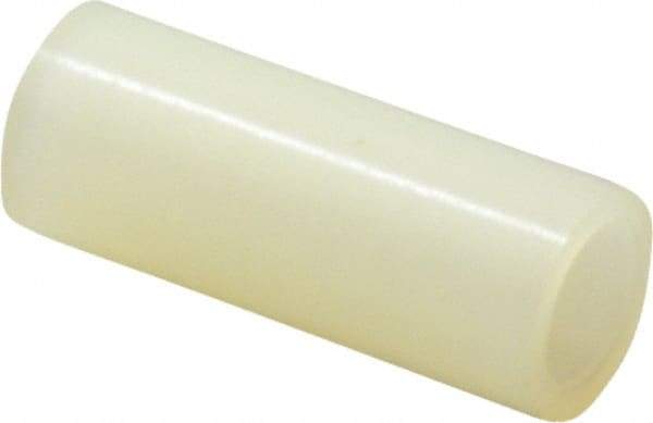 Electro Hardware - 0.171" ID x 1/4" OD, #8 Screw, Grade 101 Nylon Female Unthreaded Circuit Board Spacer - Round Body, Uncoated, 5/8" OAL - Exact Tool & Supply