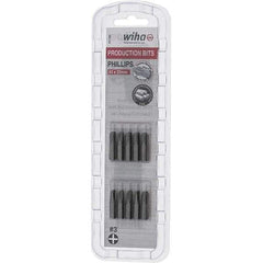 Wiha - #3, Phillips & Insert Screwdriver Bit - 1/4" Drive, 1" OAL - Exact Tool & Supply