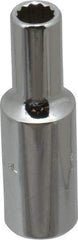 Proto - 3/8" Drive, Deep Hand Socket - 12 Point, 2" OAL, Chrome Finish - Exact Tool & Supply
