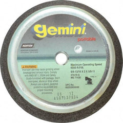Norton - 6" Diam, 2" Overall Thickness, 16 Grit, Type 11 Tool & Cutter Grinding Wheel - Very Coarse Grade, Aluminum Oxide, Q Hardness, 6,000 RPM - Exact Tool & Supply