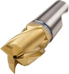 Seco - MM16 E06 Grade F30M Carbide End Milling Tip Insert - TiAlN/TiN Finish, 3 Flutes, 0.63" Cutting Diam, 0.758" Depth of Cut, 0.965" Extension - Exact Tool & Supply