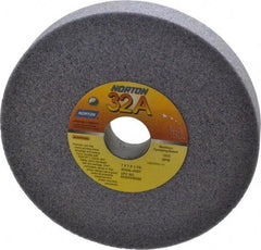 Norton - 7" Diam x 1-1/4" Hole x 1" Thick, J Hardness, 46 Grit Surface Grinding Wheel - Aluminum Oxide, Type 1, Coarse Grade, 3,600 Max RPM, Vitrified Bond, No Recess - Exact Tool & Supply