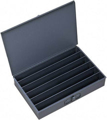 Durham - 18 Inches Wide x 3 Inches High x 12 Inches Deep Compartment Box - Steel , 6 Compartments - Exact Tool & Supply