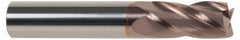SGS - 13/64" Diam, 5/8" Length of Cut, 1/4" Shank Diam, 2-1/2" OAL, 4 Flute Solid Carbide Square End Mill - Exact Tool & Supply