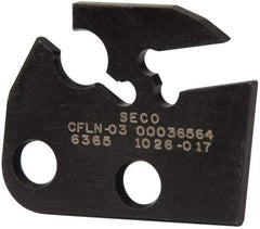 Seco - 3/32" Blade Width, 6.681" OAL, Single End Indexable Cut-Off Blade - 0.511" Max Depth of Cut, CFLN Blade, MDT Series - Exact Tool & Supply