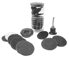 Made in USA - 1 Piece, 36, 60 Grit, 2" Disc Diam, Abrasive Disc Kit - Very Coarse, Medium Grade - Exact Tool & Supply