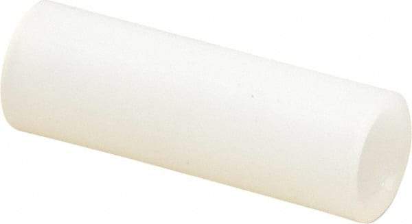 Electro Hardware - 0.171" ID x 1/4" OD, #8 Screw, Grade 101 Nylon Female Unthreaded Circuit Board Spacer - Round Body, Uncoated, 3/4" OAL - Exact Tool & Supply