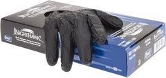 SHOWA - Size L, 4 mil, Industrial Grade, Powder Free Nitrile Disposable Gloves - Exact Tool & Supply